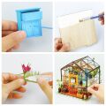 RoboTime 3D-Puzzle Miniaturhaus Blumengewächshaus