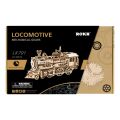 RoboTime Mechanisches 3D-Puzzle aus Holz Dampflokomotive