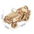 RoboTime 3D-Holzpuzzle Militärjeep