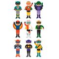 Petit Collage Magnetisches Puzzle - Superhelden