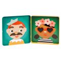 Petit Collage Magnetisches Puzzle Glückliche Gesichter
