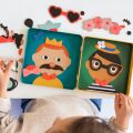 Petit Collage Magnetisches Puzzle Glückliche Gesichter