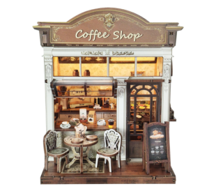 2Kids Toys Miniaturhaus-Laden mit Café