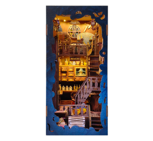 2Kids Toys 3D-Puzzle Buchstütze Miniaturhaus Magische Bibliothek