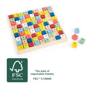 small foot Hölzerne Sudoku Farbige Würfel