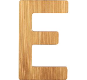 small foot Bamboo Buchstabe E