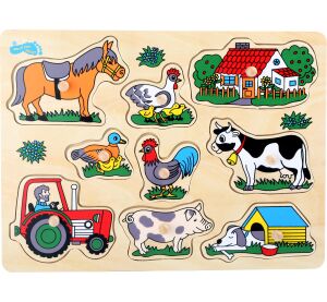 small foot Einsteckpuzzle Bauernhof