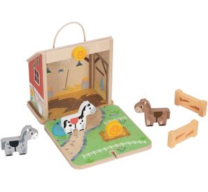2Kids Toys Pferdestall im Koffer