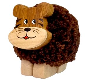 2Kids Toys Holzfigur XL mit Pompon Tiger