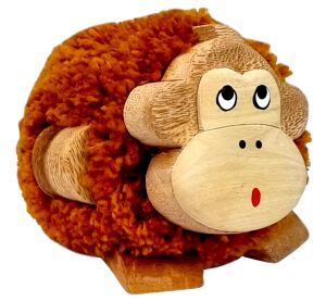 2Kids Toys Holzfigur XL mit Pompon Affe