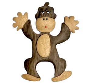 2Kids Toys Großer Holzmagnet Affe