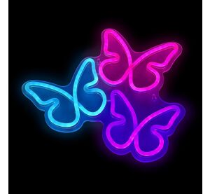 2Kids Toys LED NEON LIGHT Lampe Schmetterlinge