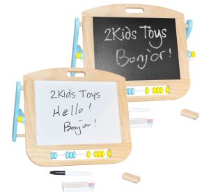 2Kids Toys Doppelseitige magnetische Tischtafel