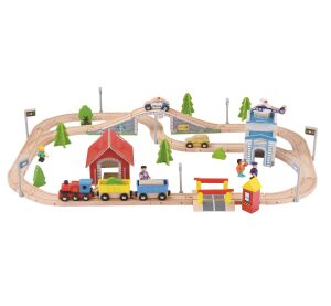 2Kids Toys Holzeisenbahn 80 Teile