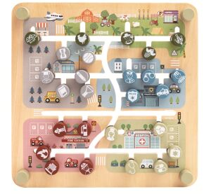 2Kids Toys Doppelseitiges Labyrinth Alphabet & Stadt