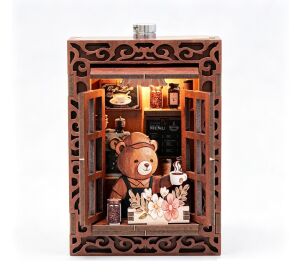 2Kids Toys 3D-Holzpuzzle Magnet Bärencafé