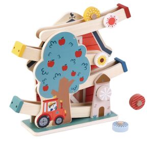 2Kids Toys Holz-Kugelbahn Bauernhof