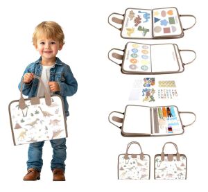 2Kids Toys Sensorisches Beschäftigungsbuch Dinosaurier 1