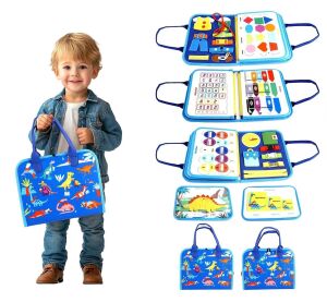 2Kids Toys Sensorisches Beschäftigungsbuch Dinosaurier 2