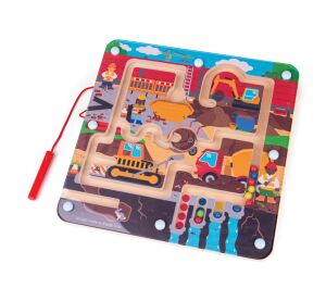 Bigjigs Toys Magnetisches Labyrinth Baustelle