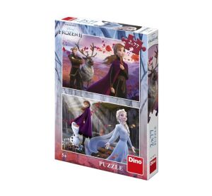 Dino Puzzle Frozen II erwartet 2x77 Teile