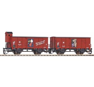 Piko Set aus 2 Planwagen G02 "Fit" DR III - 47032