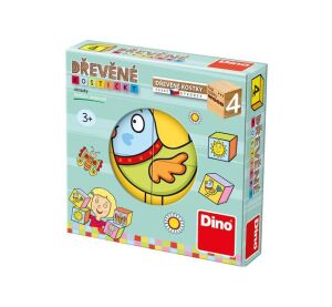 Dino-Würfel für die Kleinsten 4 Stück