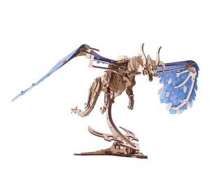 Ugears Mechanisches 3D-Holzpuzzle Wirbelnder Drache