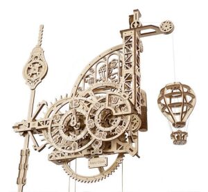 Ugears Mechanisches 3D-Holzpuzzle Wanduhr Aero
