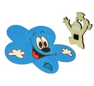 DoDo Hölzerner dekorativer Wolkenmagnet