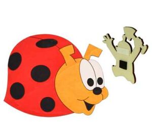 DoDo Marienkäfer-Magnet aus Holz