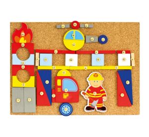 Bino-Spiel mit Hammer-Feuerwehrleuten