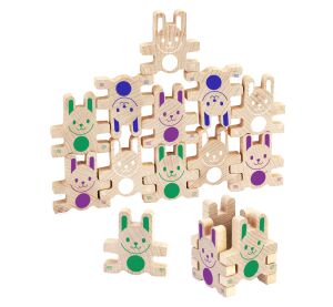 Jeujura Motorikspiel aus Holz Lapi'ramid