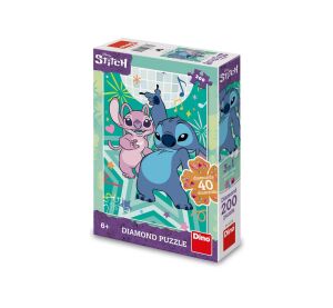 Dino Puzzle Stitch Diamond 200 Teile