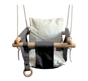 2Kids Toys Kinder-Textilschaukel 100% Baumwolle schwarz-weiß