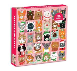 Galison Puzzle Festliche Katzen 500 Teile
