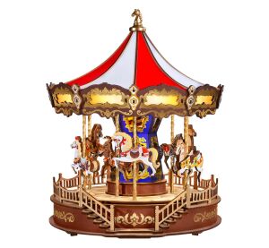 RoboTime 3D-Puzzle Spieluhr aus Holz Klassisches Karussell