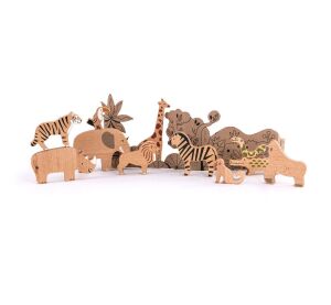 Bajo Wildtiere Dschungel 11 Stück