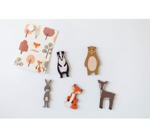 BeWooden Holzmagnete Fuchs Set 5 Stück