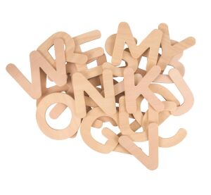 Bigjigs Toys Hölzerne Alphabet Großbuchstaben