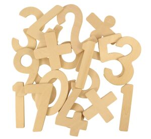 Bigjigs Toys Hölzerne Ziffern mit Zeichen