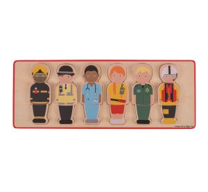 Bigjigs Toys Puzzle-Rettungsteam einsetzen