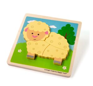 Bigjigs Toys Einlegepuzzle Schaf