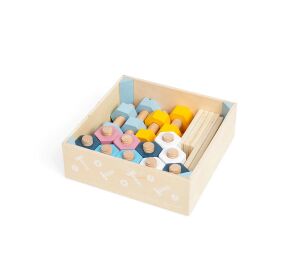 Bigjigs-Box mit Schrauben und Muttern