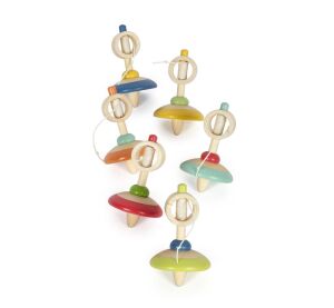 Bigjigs Toys Holzkreisel mit Schnur 1 Stück