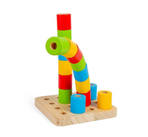 Bigjigs Toys Balancierende Zylinder auf einem Sockel