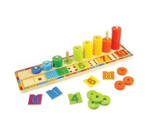 Bigjigs Toys Setztafel mit Zahlen