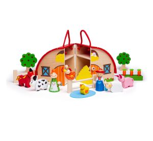 Bigjigs Toys Bauernhof im Koffer