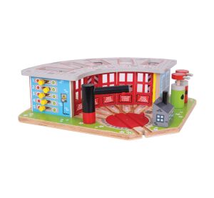 Bigjigs Rail Exklusiv-Depot für 5 Züge