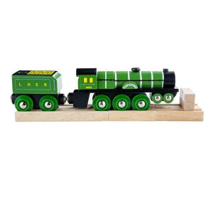 Bigjigs Rail Hölzerne Nachbildung der Flying Scotsman Lokomotive